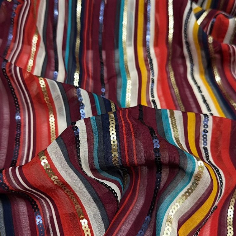 Colorful Striped Embroidered S - Ethnic Fashion Design 评论和价格