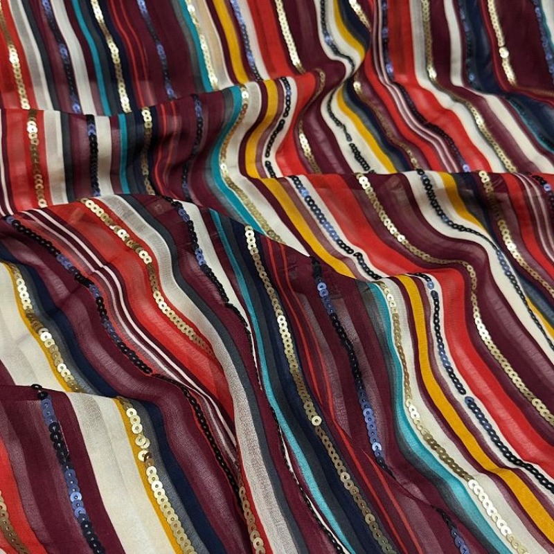 Colorful Striped Embroidered S - Ethnic Fashion Design 评论和价格