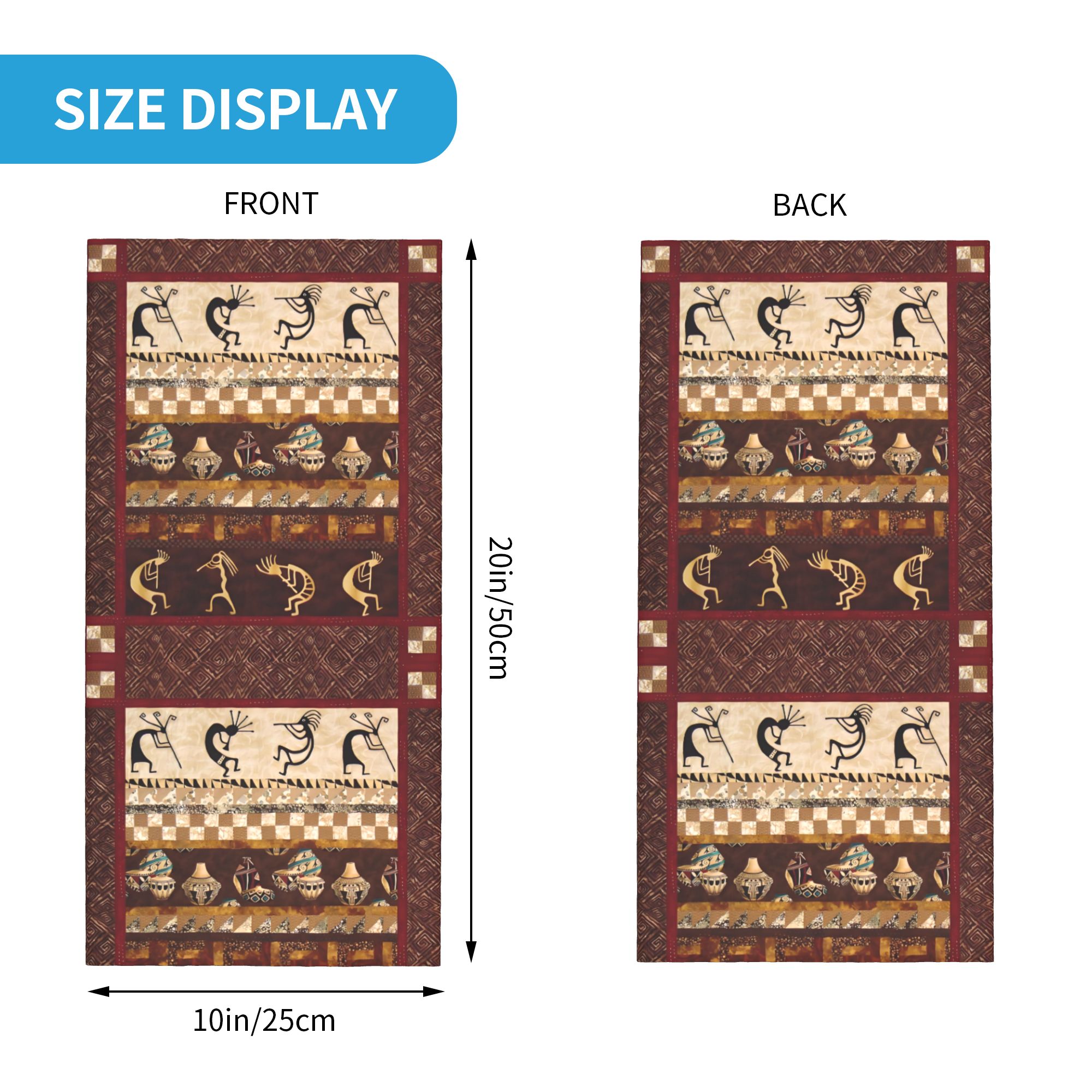 Custom Kokopelli Winter Headba - Ethnic Fashion Design 评论和价格