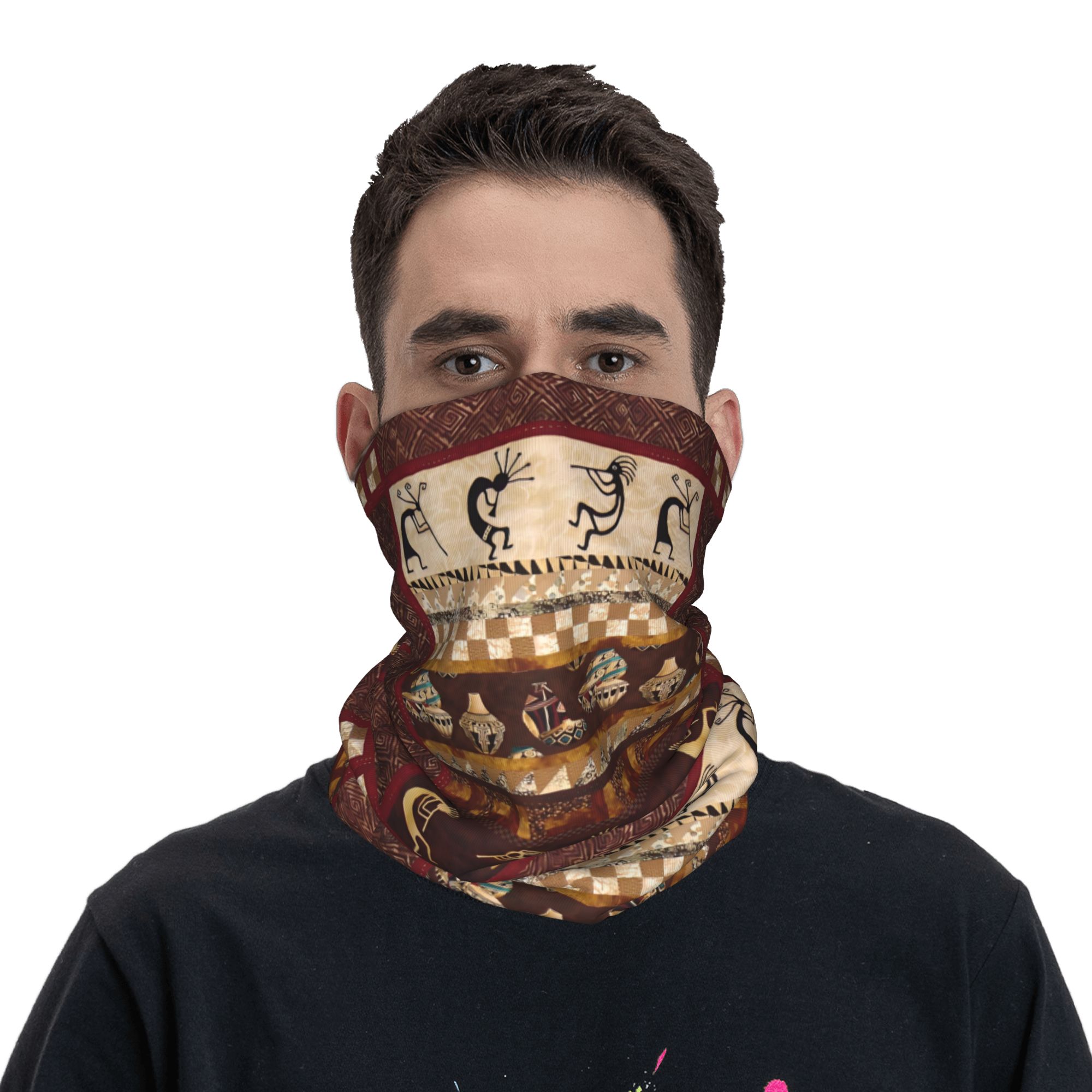 Custom Kokopelli Winter Headba - Ethnic Fashion Design 评论和价格