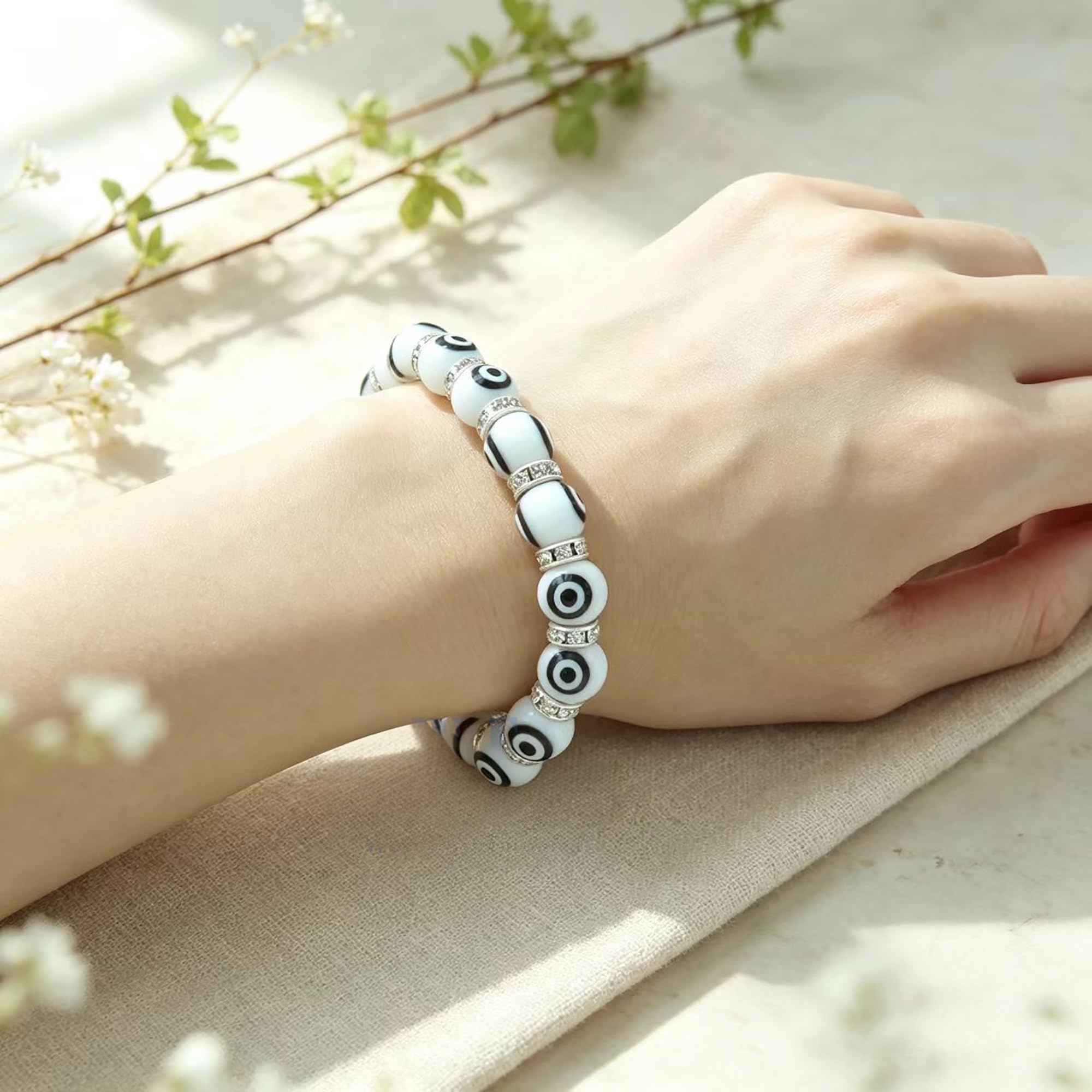 1 Evil Eye Bracelet, Elastic G - Ethnic Wear Men'S Fashion 评论和价格