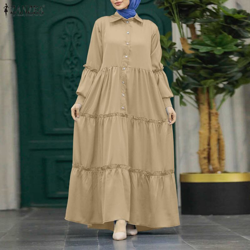ZANZEA Muslim Hijabis Modest L - Abaya Modest Wear 评论和价格