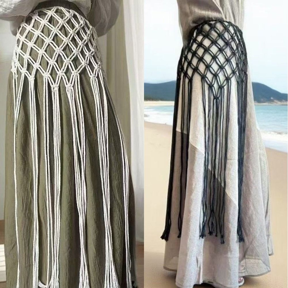 Fashion Bohemian Netted Fringe - Ethnic Fashion Design 评论和价格