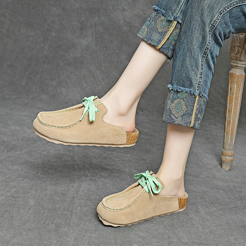 3cm Cow Suede Genuine Leather  - Ethnic Fashion Women 评论和价格