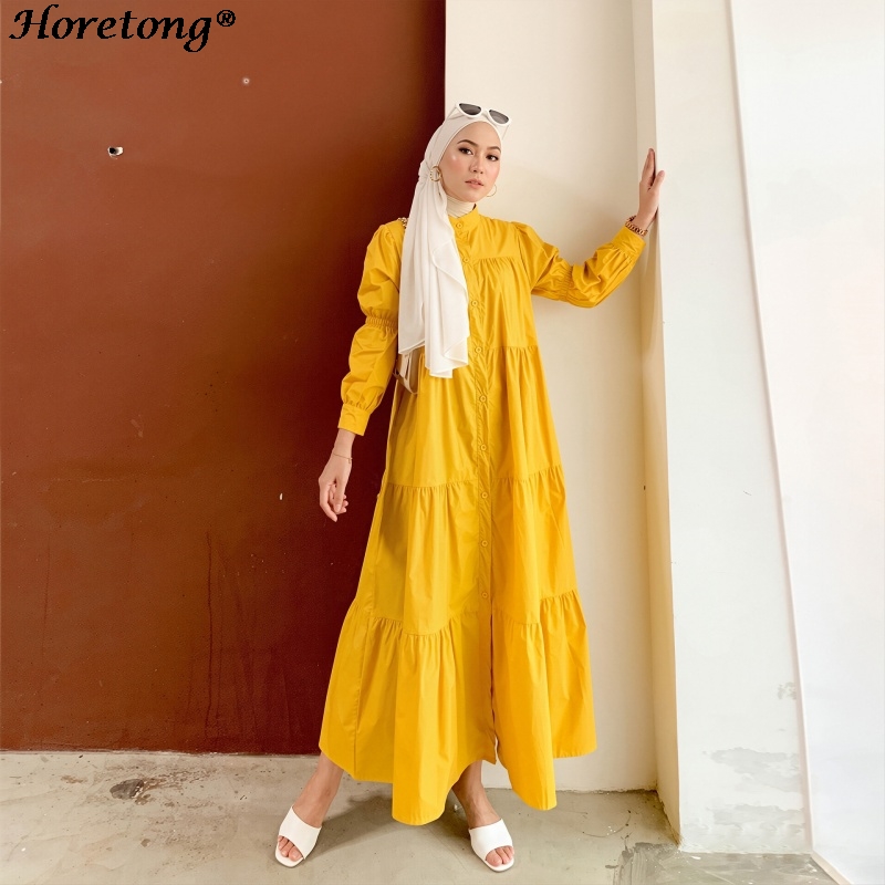 Horetong 2026 Muslim Abaya Sol - Abaya Modest Wear 评论和价格