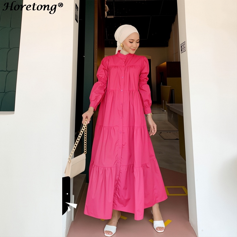 Horetong 2026 Muslim Abaya Sol - Abaya Modest Wear 评论和价格