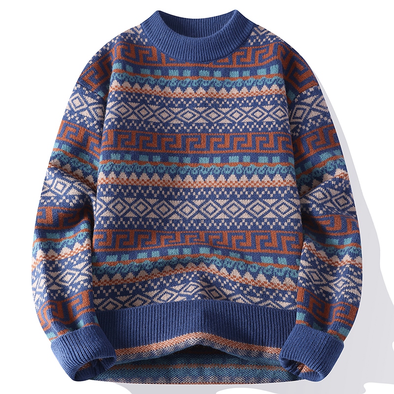 Trendy Men's Round Neck Sweate - Ethnic Wear Men'S Fashion 评论和价格