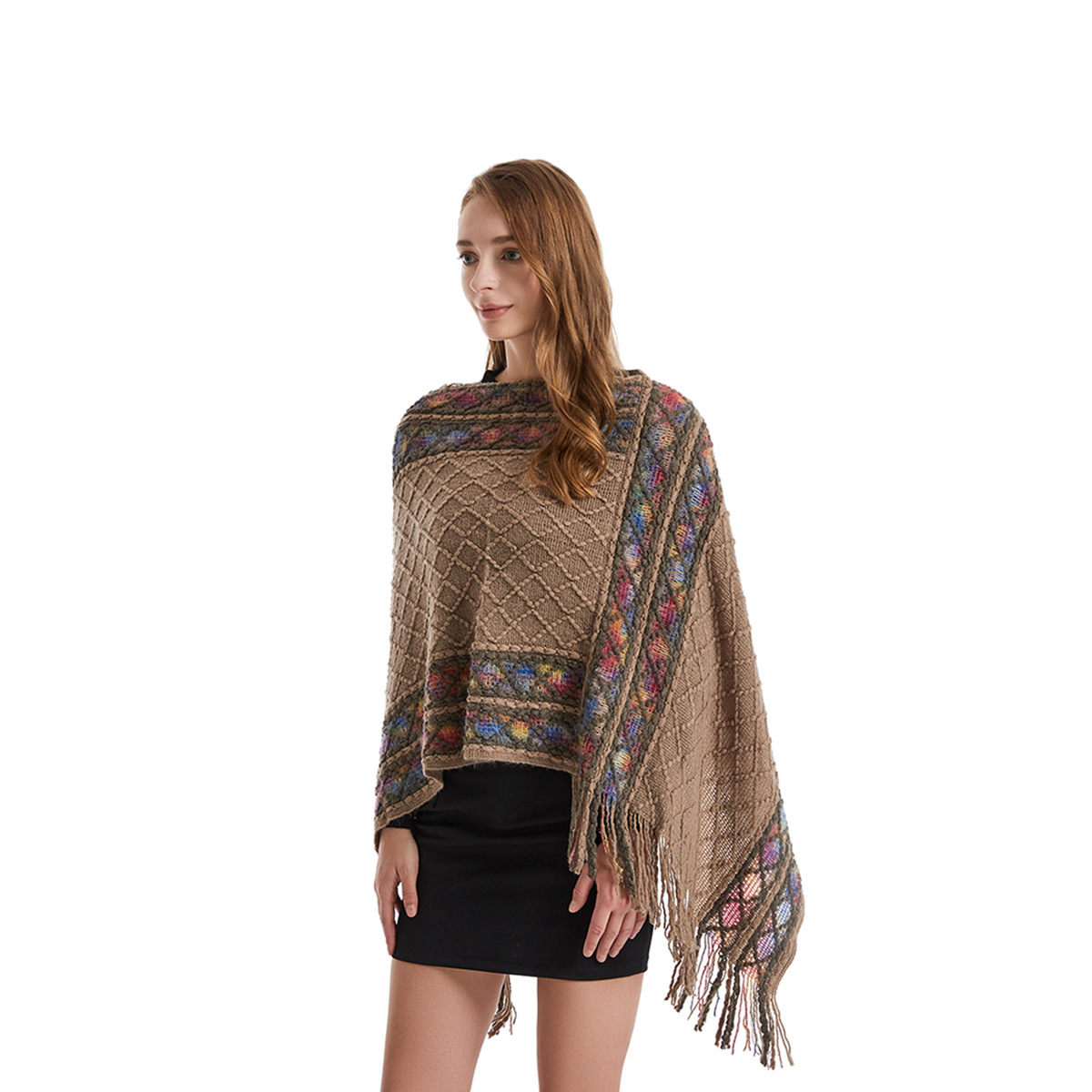 Women Spring Autumn Poncho Uni - Ethnic Fashion Way 评论和价格