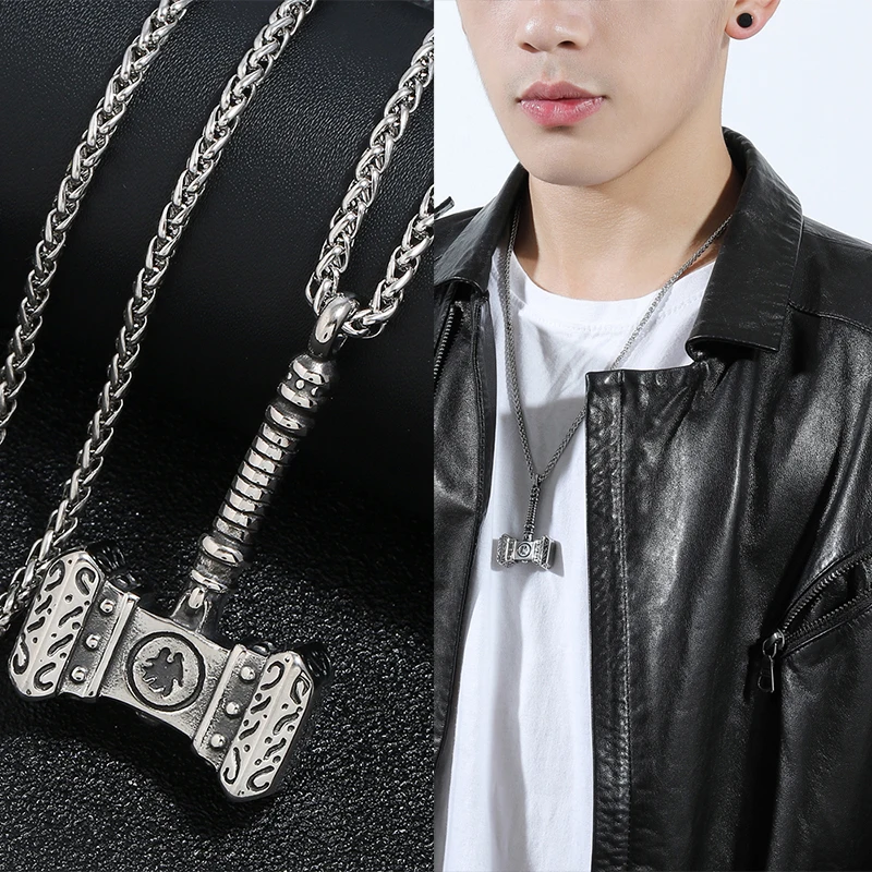 Thor Hammer Necklace NORRON Su - Ethnic Fashion World 评论和价格